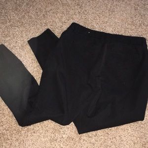Black skinny dress pants